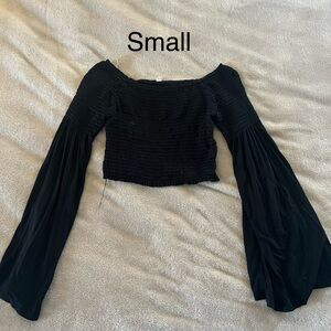 Elegant Black Off-Shoulder Top